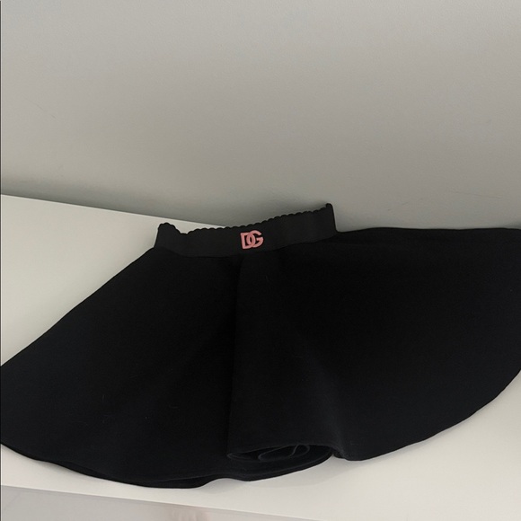 Dolce & Gabbana Dresses & Skirts - Dolce & Gabbana Black Circle Skirt with Pink Logo